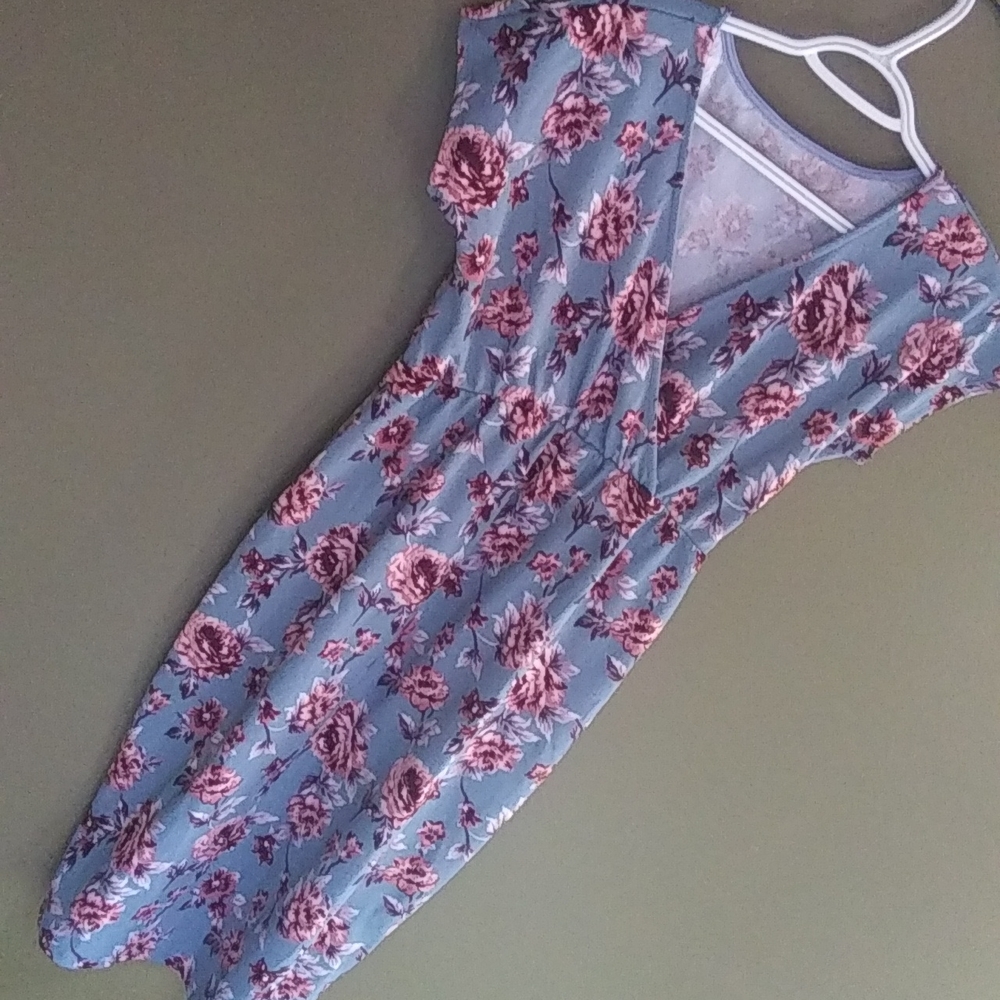 Floral Maternity Midi Dress